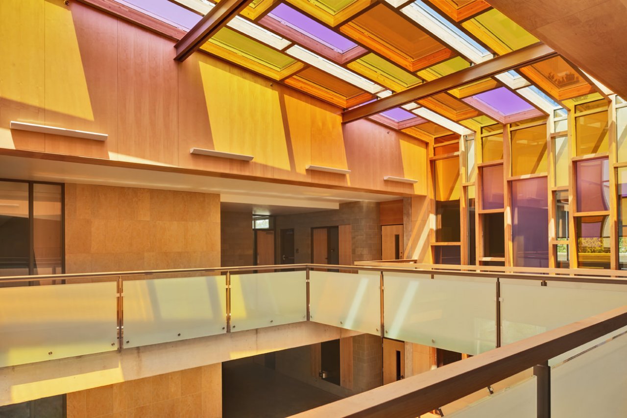 lobby of light upper level.