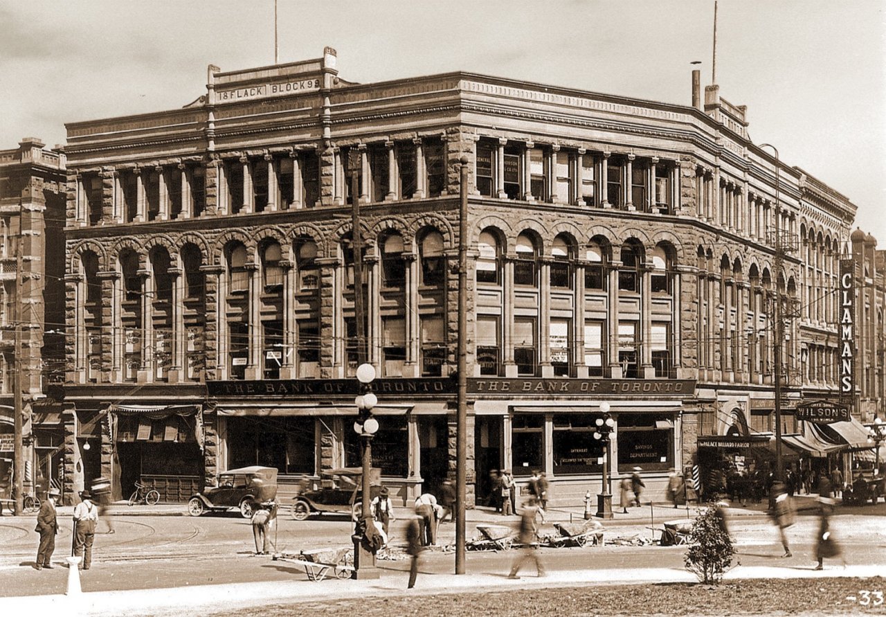 historic Flack Block c. 1920s.