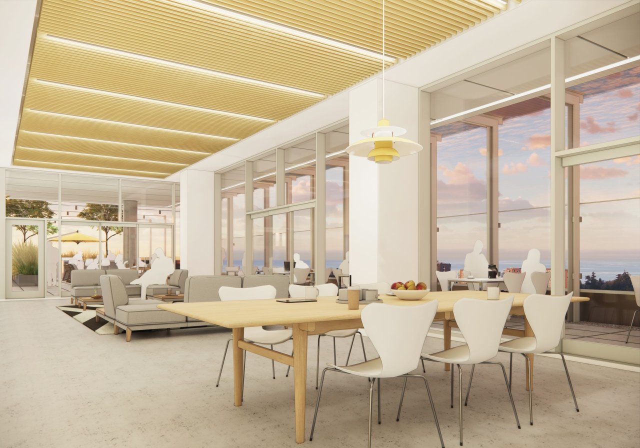 rooftop social lounge.