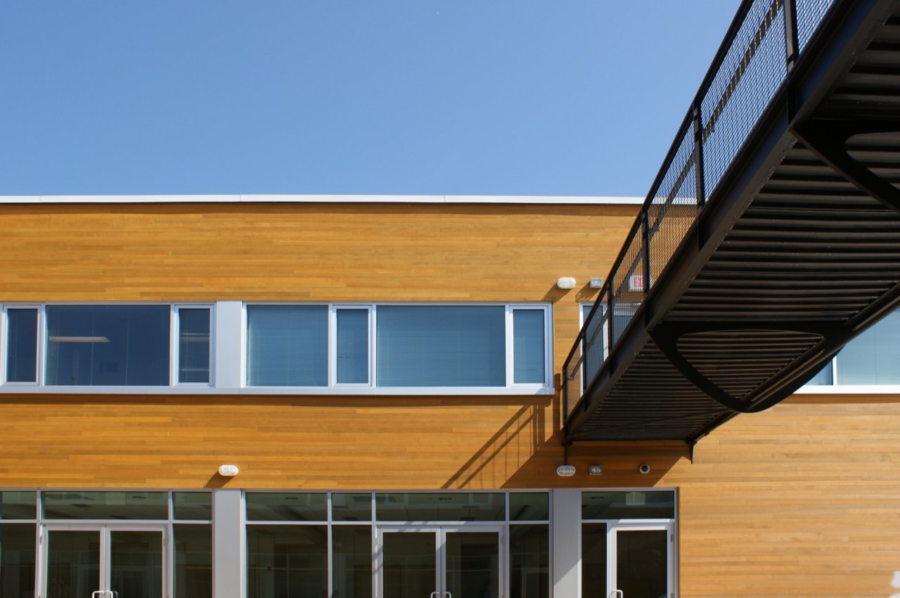 courtyard bridge.